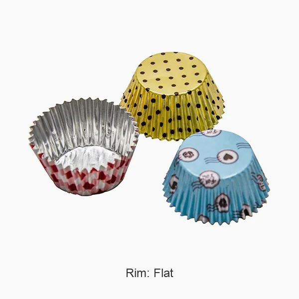 Cawan Coklat Kerajang Bulat